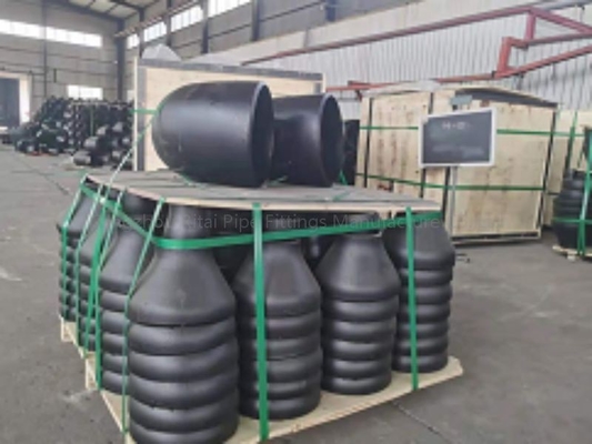 Aço carbono concêntrico excêntrico SCH40 do redutor chanfrado WPC do encaixe de tubulação