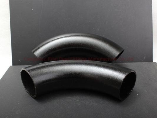 DIN2605 carbono longo 3D 5D das BS EN10253 ST37.2 do RUÍDO de Sch 80 da tubulação da curvatura do raio 90