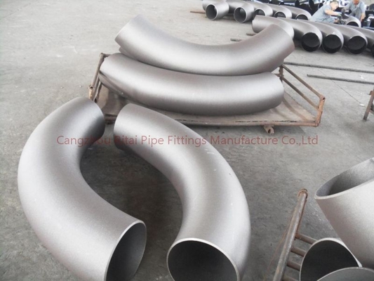 DIN2605 carbono longo 3D 5D das BS EN10253 ST37.2 do RUÍDO de Sch 80 da tubulação da curvatura do raio 90