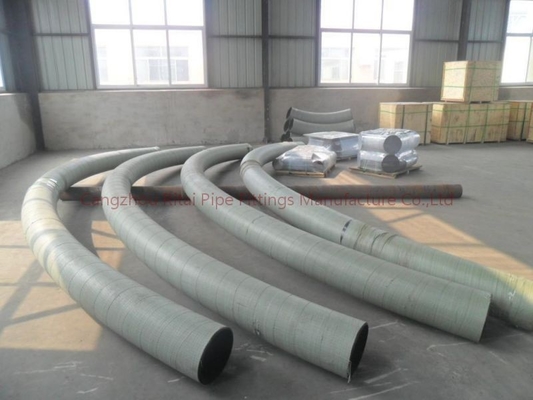 Aço carbono das curvaturas de tubulação de A420 WPL6 3D 180 30 45 60 carbono soldado extremidade de 90 graus