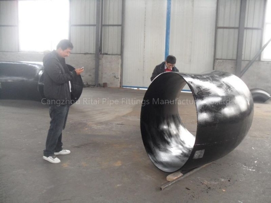 Solda de extremidade dos cotovelos da tubulação de 3400NB ASME grande fuzileiro naval grande do tamanho do aço carbono de 45 graus