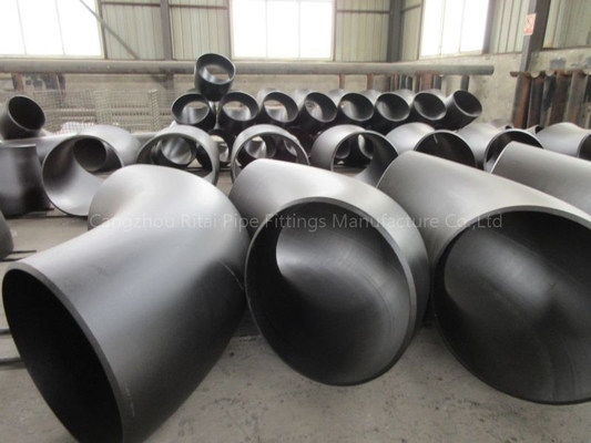 Aço carbono dos cotovelos da tubulação de ASME B16.9 ERW grande curvatura longa do raio de 90 graus