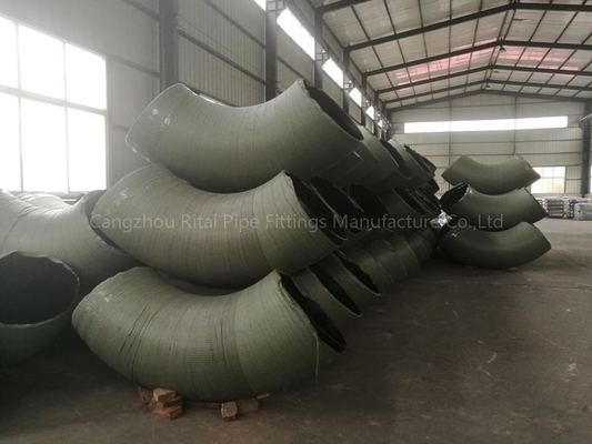 ASTM 180 do cotovelo de aço da soldadura de extremidade do grau aço carbono curto de Sch 100 do raio RT 100%