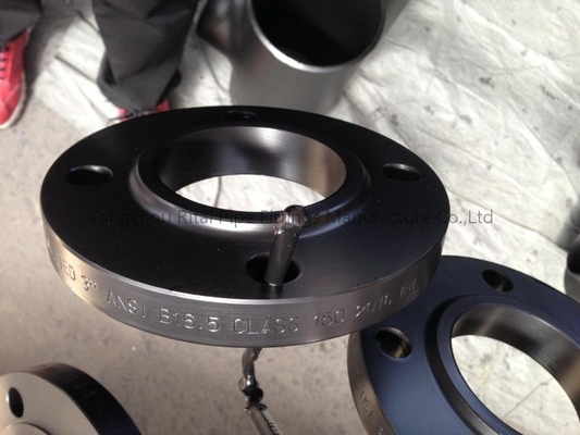 Flange pintada aço carbono de solda ASME B16.36 do orifício da flange SCH 40 do pescoço de JIS