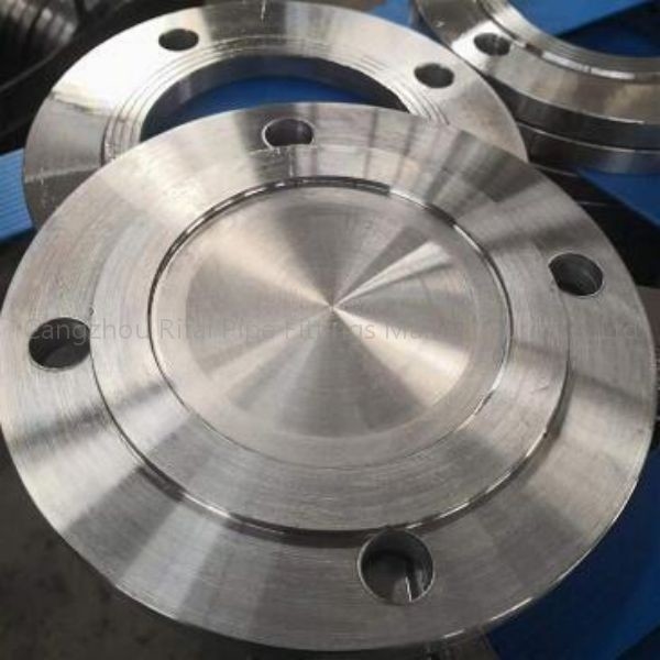 ANSI B16 do revestimento da cara da flange cega do aço de ASTM B16.5 5 4&quot; aço carbono 150# RF